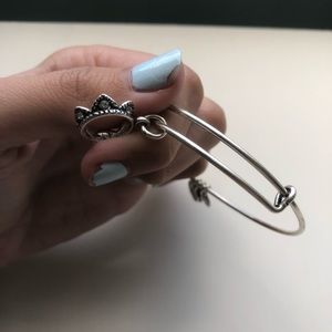 Silver princess Alex and Ani bracelet